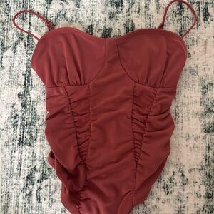 Urban Outfitters Ruched bodysuit / corset style